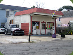 old gas station