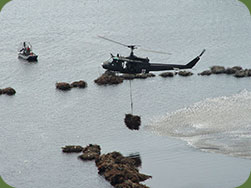 helicopter supporting Orleans Coastal program
